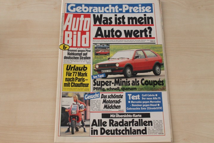Deckblatt Auto Bild (21/1986)